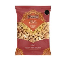 Fudco 200g Honey & Chilli Roasted Cashew Nuts