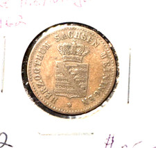 German states Saxe-Meiningen 1854 1/2 kreuzer KM 162 XF