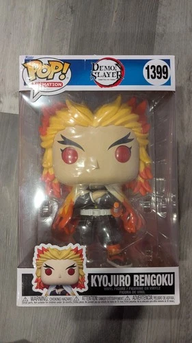 Funko Pop! Jumbo 10" Demon Slayer Kyojuro Rengoku # 1399 In Box Kimetsu No Yaiba