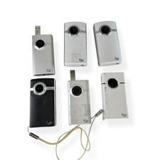 Lot 6 Flip Video Camcorders Cisco Mino HD Pure Digital Pocket Cameras As Is