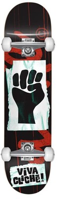 Cliche Viva Red/Black 7.75 x 31.1  Skateboard Complete DSM Deck  & Tensor Trucks