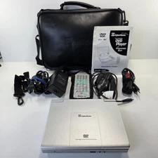 Cyberhome Portable DVD Player System Model CH-LDV 700B Silver W/ Remote & Bag
