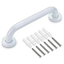  Anti-Slip Grip Bath Grab Bar - Sturdy Stainless Steel Shower Handle 12 Inch