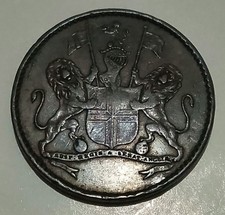 1821 ST HELENA 1/2 / Half Penny BRITISH COLONIAL USE Halfpenny NICE DETAIL 1/2d