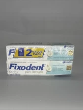 2 Pack - Fixodent Pure Strength Secure Denture Adhesive Cream for Full/Partials