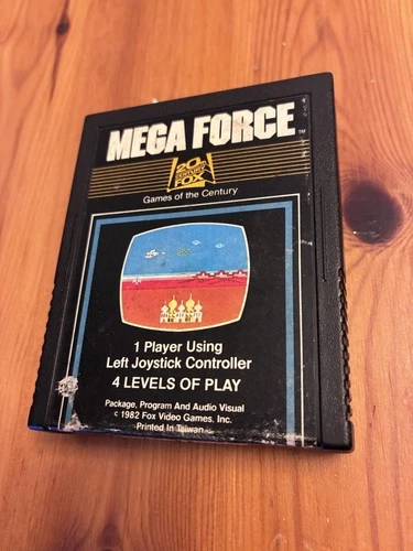 Mega Force (Atari 2600, 1982) Action Shooter Video Game 20th Century Fox