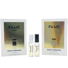PACO RABANNE Fame Eau de Parfum Spray Sample EDP 0.05 oz/1.5 ml Each x2 Perfume