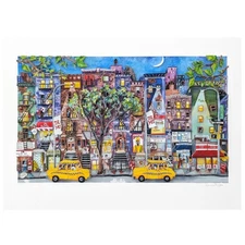 Linnea Pergola, "St. Marks NYC" 3D Limited Edition, Hand Signed with Letter of A