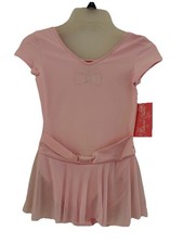 Capezio Girl's Dance Leotard Skirted , Pink , Rhinestone Bling size XS