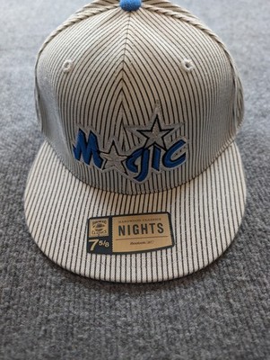 Orlando Magic Reebok Hardwood Classics Nights Hat Cap 7 5/8 Pinstripe Fitted NEW