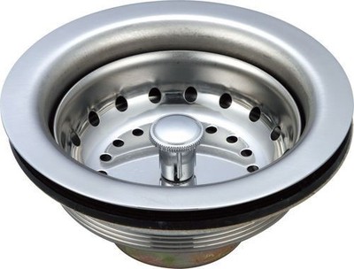 Basket Drain, Stainless Steel, 3½'', Brass Locknut with Crumb Cup- Pack of 25 pc.