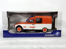 SOLIDO 1/18 Citroen Acadiane ACASPOT 1984 white/orange die-cast minicar S1800404