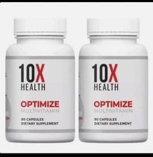 2 PACK 10X Health Optimize Methylated Multivitamin 90 Capsules for Men & Women