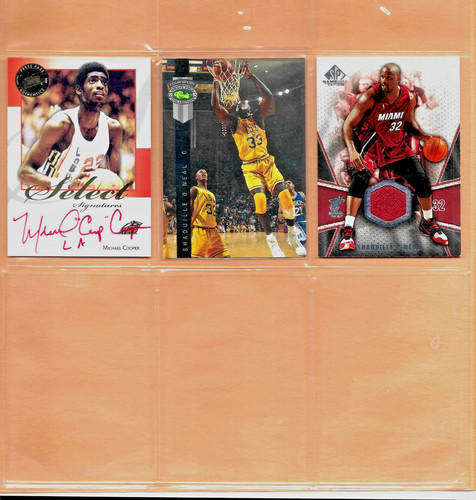 SHAQ 2007 GAME USED RED JERSEY +CLASSIC RKY. PROMO + MICHEAL COOPER  AUTO NMT !!