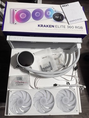 NZXT - Kraken Elite RGB 360mm 2024 Radiator Liquid Cooler - White -