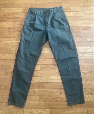 ASPESI CP45 Pants 100% Cotton Size 46 Khaki Made in Romania
