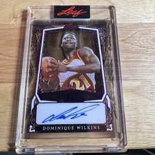 2025 Leaf Sports Heroes Dominique Wilkins Purple Acetate Autograph #3/6