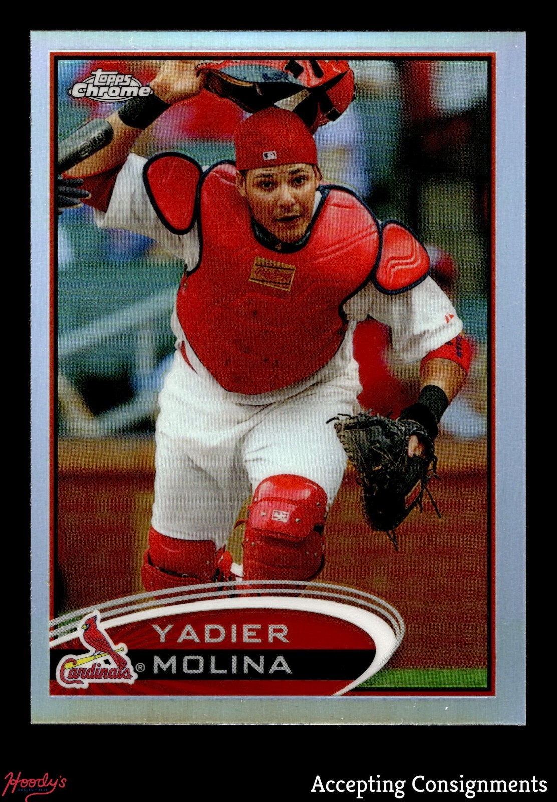 2012 Topps Chrome Refractor #97 Yadier Molina CARDINALS
