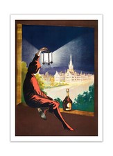 Illustrazione Benedettina LEONETTO CAPPIELLO 1907 Poster Vintage LIQUORE Stampa