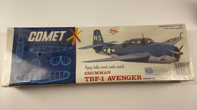 NEW SEAL  Comet 3403 Grumman TBF-1 Avenger Kit 20'' WS  Rubber Powered Balsa