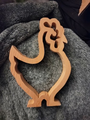 Wooden Chicken Shape, Unfinished Shape, Wood Cutout, Wooden Paintable Craft - 第 2/4 張圖片