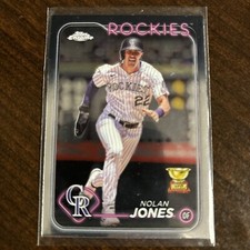 2024 Topps Chrome Prism Base #240 Nolan Jones Rookie Cup Rockies
