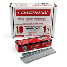 Powernail L150185 18-Gauge 1-1/2-Inch Length L-Cleat Flooring Nails (5000 ct)