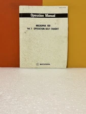 Mitutoyo 4204 Micropak 100 Vol.1 Operation Self-Taught Operation Manual