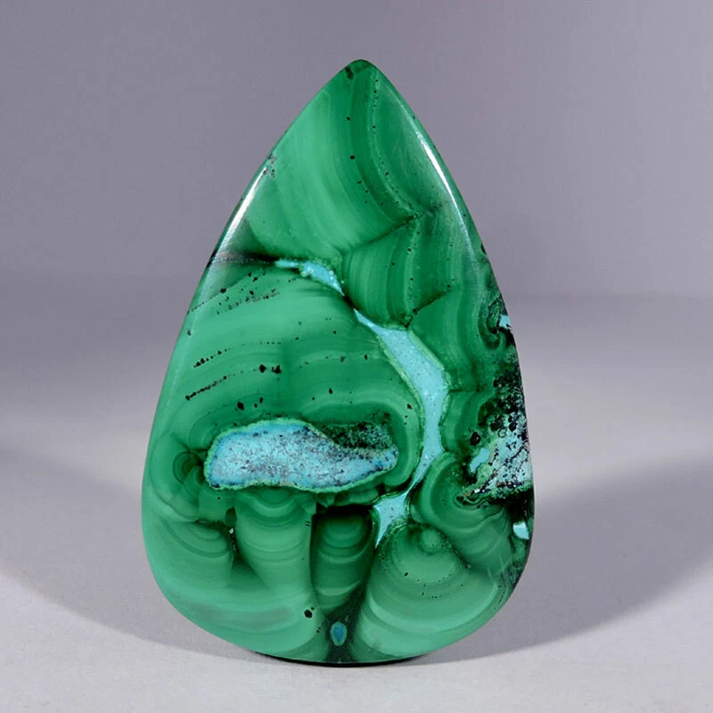 104.00Cts Natural Brilliant Azurite Malachite Pear Cabochon