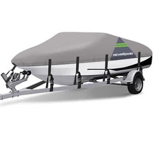 17' 18' 19' Trailerable Boat Cover Waterproof Marine Grade for V-Hull Runabout