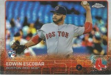 Edwin Escobar Arizona 2015 Topps Chrome Rookie Card Refractor