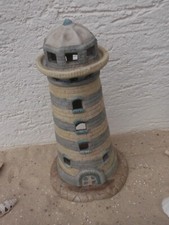 Maritime Dekoration sehr sch&ouml;ner Leuchtturm f&uuml;r Windlicht