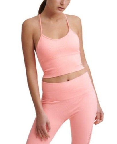 MSRP $45 DKNY SPORT Seamless Rib Crop Camisole in Washed Atomic SIZE MEDIUM - 第 2/2 張圖片