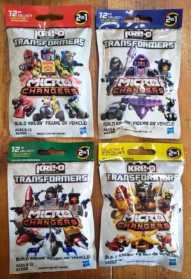 4x Kre-O Transformers Micro Changers Collection 1, 2, 3 &4 Blind Bags (Set of 4)