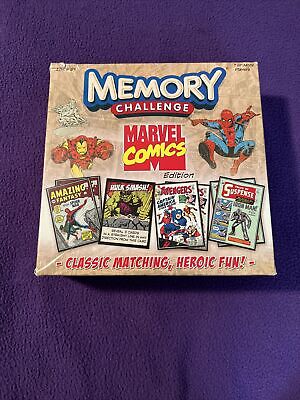 Memory Challenge Marvel Comics Edition Matching Game Complete, USAopoly