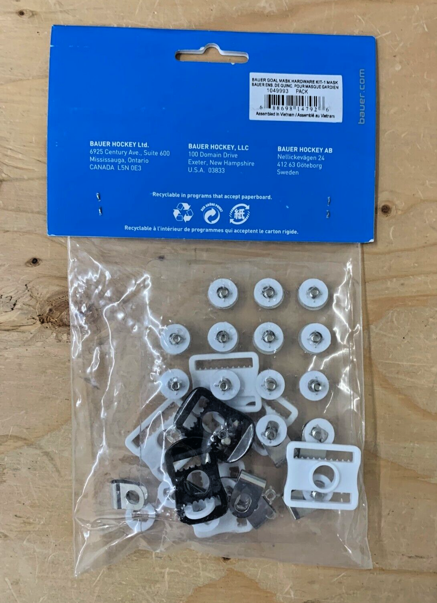 Kit Ricambi Bauer Per Maschera Da Portiere - Set Completo Di Viti, Clip E Rondelle Per Manutenzione - Foto 7