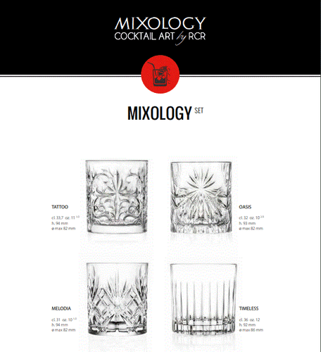 RCR Mixology Trend Set - 4 Vasos | Bnb Supplies - Imagen 3 de 4