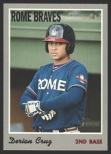 Derian Cruz #115 2019 Topps Heritage Minor League Rome Braves