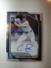 Casey Saucke 2024 Bowman Chrome 1st Bowman Autograph RC