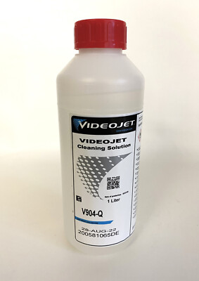 12x Original VideoJet V904-Q Cleaning Solution,Reiniger,  je 1 L,MHD abgelaufen