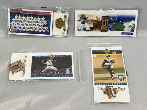 1968 Detroit Tigers World Champions Pins—Lolich, McLain, & Al Kaline—LOT of 4 - Picture 1 of 6