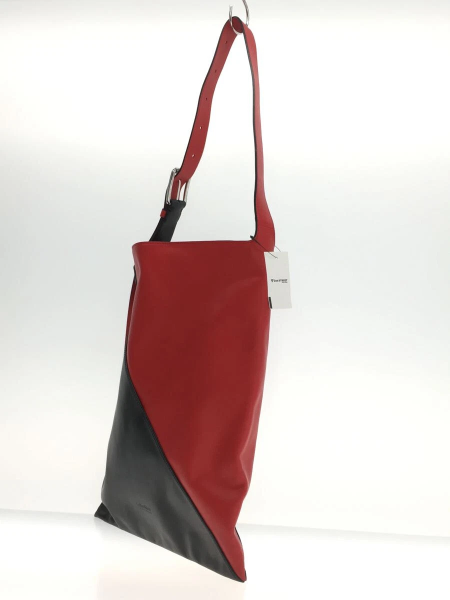 Calvin Klein platinum Tote Bag RED Cowhide | eBay