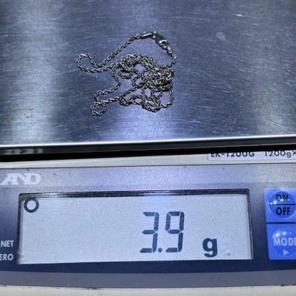 14k White Gold Diamond Cut 18" Length Italian Rope Chain Lobster Lock 3.9 Grams - Picture 6 of 11