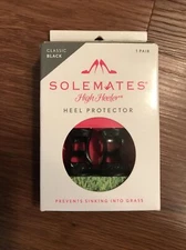 SOLEMATES HIGH HEELER HEEL PROTECTOR BLACK 1 Pair NIB Classic Fit 8-11mm, 3/8”