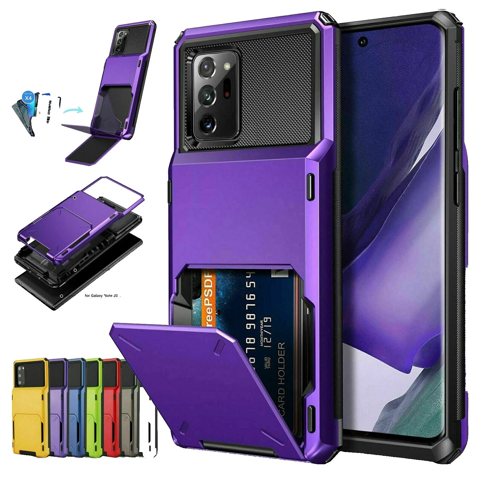 Cell Phone Cases, Covers & Skins with Card Pocket for Samsung Galaxy S8