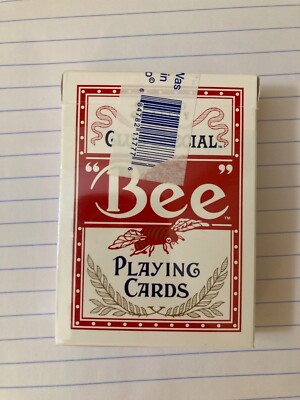 Bee Red Playing Cards 1 Deck Lot New Sealed USPCC