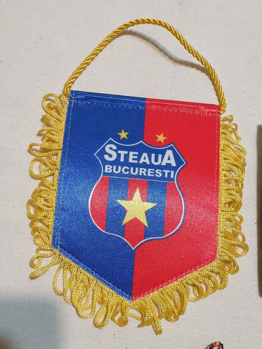Fanion Vintage Spartak Moscou Vs Steaua Bucarest - Football 1988 - Roumanie