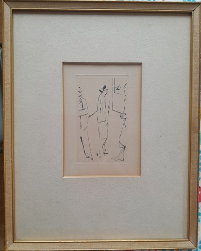 PIERRE BONNARD 1867-1947 FINE RARE DRYPOINT ETCHING THE BRIGHT YOUNG THINGS 1925 - Picture 3 of 6