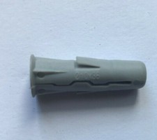 12 RAWL Grey Nylon Plastic Wall Plugs 10mm / ø10x36