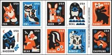 US Stamps 2025 SC#6013 - 6022 - Baby Wild Animals Forever Stamps - Block of 10